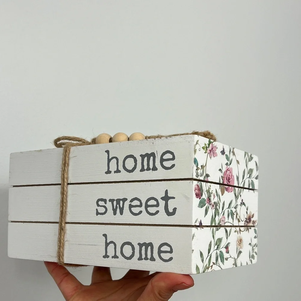 Floral Home Sweet Home Decorative Box